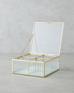 Anissa Takı Kutusu 16x16x6 cm Gold - Görsel 2